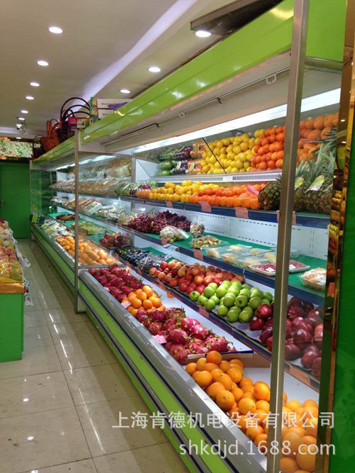 玛得堡台湾食品超市风幕柜图片-上海肯德冷柜提供